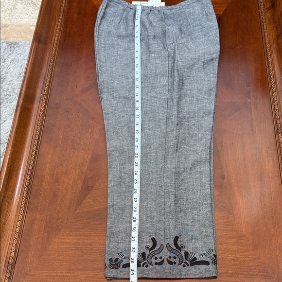 Kasper Charcoal Suit with Black Floral Detail - Picture 4 of 7